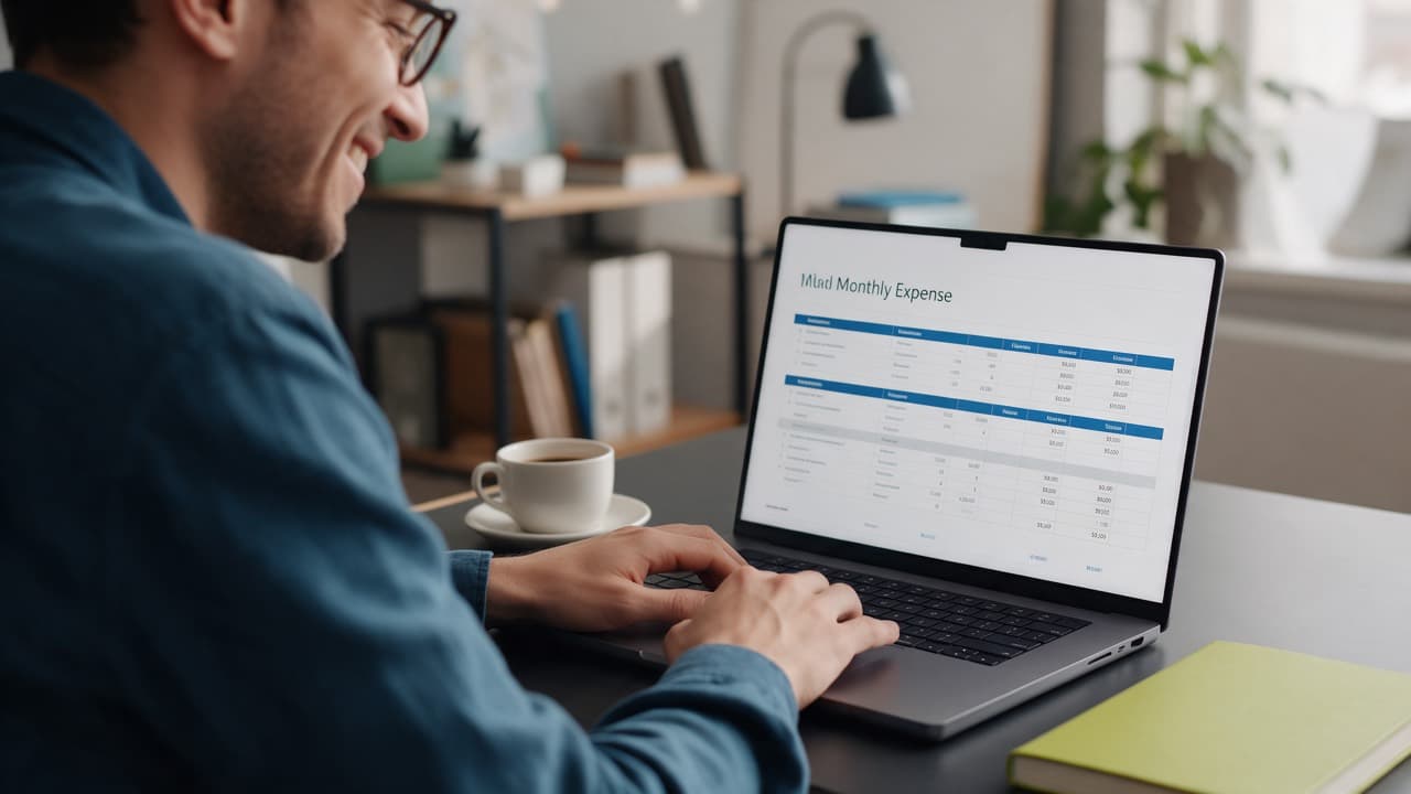 Clean expense report for accountants